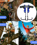 Image of Beefed Up Tree Climbing Kit With Anti Slip Footboards And Tool Set for tree pruning, animal rescue, and rock climbing.