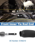 4 Pc Front Inner Tie Rod Ends Kit For Acura TL 2004-2008 And Honda Accord 2003-2007 2.4L, installed undercar