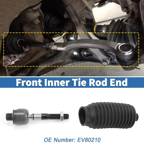 4 Pc Front Inner Tie Rod Ends Kit For Acura TL 2004-2008 And Honda Accord 2003-2007 2.4L, installed undercar