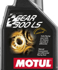 Bottle of Gear 300 LS 75W90 Limited Slip Differential And Manual Transmission Fluid For High Performance LSDs 1 Liter