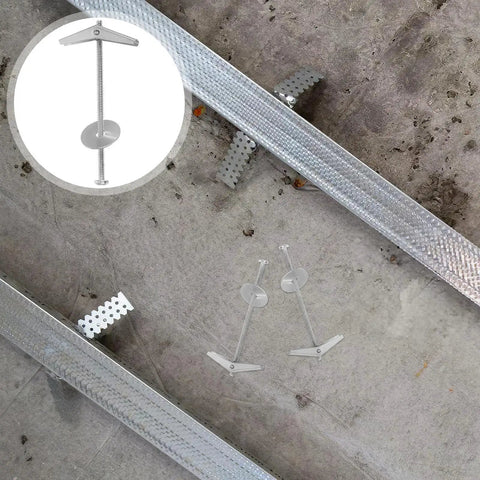 Heavy Duty Toggle Bolts And Wing Nuts Wall Anchor Kit For Hollow Walls And Ceilings, Carbon Steel 15 Sets, installation detail on wall