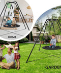 Heavy Duty Swing Stand For Kids With 330 Lbs Capacity And All Weather Rust Resistant Steel Frame Backyard Ready