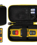 Protection Carry Case For Dual Laser Distance Meter Hella Rugged Cover For Prexiso 230Ft Rechargeable Tool with mesh pocket and USB cable.