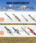 High compatibility arrows for 15x15 All-Side Archery Target Block Portable Crossbow Practice Target With Carry Handle, Easy Arrow Removal, High Visibility, Lightweight For Outdoor Range And Home Practice