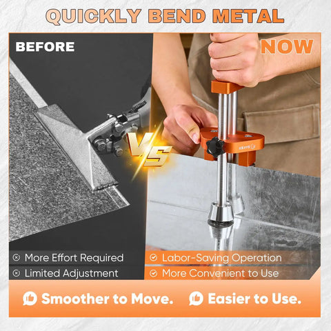 Handheld Five Inch Sheet Metal Bender Roller Tool Forms Crisp Edge Folds On Roofing Flashings Trim Panels And Shop Projects With Zero Fuss For Any Skilled Tradesman Crew