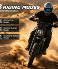 Powerful Askgo Electric Dirt Bike For Adults Teens With 2500W Peak Motor, 36 Mph Top Speed, 65 Mile Range, Dual Brake Off Road Ebike, Water Resistant Fat Tire All Terrain With NFC Unlock Technology riding in dirt, 3 modes