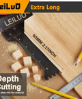 LeiluD oscillating saw blade set, 15 pieces, extra-long wood-cutting blades with Japanese teeth