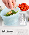 Nutrition Food Scale For Meal Planning And Portion Control With Food Code Booklet And App Non Connected And Non Backlit Model with salad being weighed