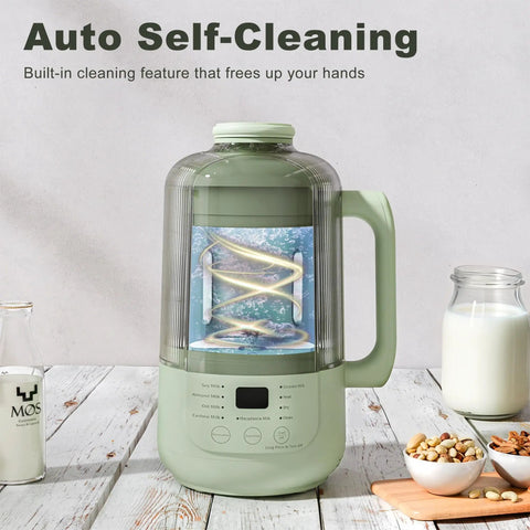 Next Level 40oz Nut Milk Maker Blender Two Pack, 9 in 1 Plant Based Machine with auto self-cleaning feature