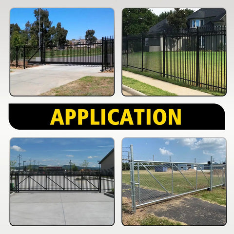 Application of 2 Pack Mini Nylon Track Wheel Rollers For Chain Link Gates Fits 2 Inch (1-7/8 Inch) Frames And 1-5/8 Inch Pipe