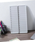 Solid As A Rock Wall Mount Id Card Holder Rack Featuring 28 Spacious Openings Crafted From Bump Resistant Polymer Plastic for office use.