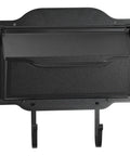 Wall Mount Luxury Mailbox In Rustproof Cast Aluminum Black Finish With A Slick Contemporary Look Easy Front Mount Install