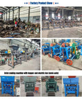 Straight Up Heavy Duty Concrete Block Making Machine Built Tough To Crank Out Durable Paving Bricks And Structural Blocks, displayed in factory.