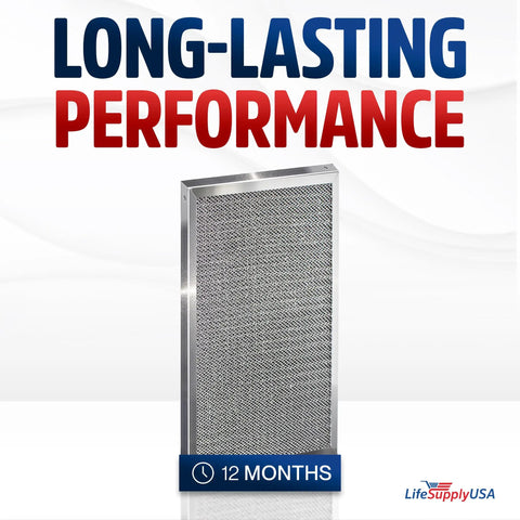 20x20x1 Electrostatic Air Filter For HVAC Systems, MERV 8 Efficiency, Washable And Reusable Furnace Filter in gray