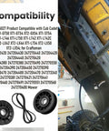 Heavy Duty Tractor Drive Belt Kit With V Idler Pulley And Flat Idler Pulley For One Half Inch By Ninety One Inch Belt Replacement