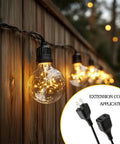 Short 5Ft Black Power Extension Cord For Indoor Use With 125V 5A 625W Two Prong And Two Outlets Perfect For Holiday Lights