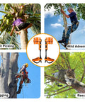 Tree Climbing Gear Set With Adjustable Spikes And Ergonomic Foot Design For Logging And Forestry, Pro Grade Climbing Spurs.