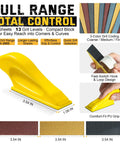 Premium Sandpaper Set With Ergonomic Hand Sander 72 Pieces 13 Grit Levels From 80 To 3000 Color Coded Sanding Sheets