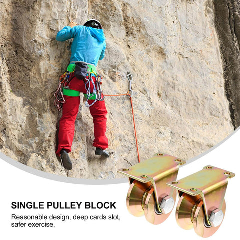 Heavy Duty V Type Groove Sliding Gate Pulley Block With Single Wheel Steel Track Roller for industrial sliding doors 50V