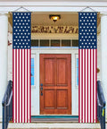 Patriotic Fourth Of July Porch Banner And Outdoor Decor For Home And Yard American Flag Themed Memorial Day And Veterans Day Vibe
