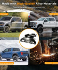 Mini Satellite Internet Mount For Ford F-Series Trucks With Third Brake Light Cab Mount, shown in weather conditions