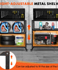Beefy Heavy Duty Fifty Point Four Inch Steel Workbench With Pegboard And Lockable Rolling Wheels Mobile Tool Storage Table.