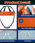 Hard Hat Sweatband Set 3 Pack Washable Liner Replacement For Welding Helmets Flame Retardant Cotton Hook And Loop Panels