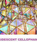 Iridescent Cellophane Wrapping Paper Roll For Flower Bouquets And Wine Bottles Multicolor Gift Wrap For Weddings And Parties
