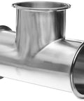 Sanitary Clamp Tee Fitting For 4 Inch Tube OD Stainless Steel 304 Heavy Duty Three Way Branch Connector With Clamp Ends