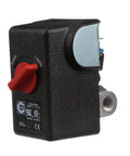 CW209000AV Air Compressor Heavy Duty Pressure Switch 100 To 135 PSI For Quarter Inch NPT Four Port Manifold Auto On Off