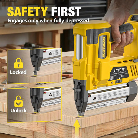 Pro Grade Cordless Brad Nailer Plays Nice With Dewalt 20V Packs No Battery Inside 2 In 1 18 Gauge Nailer And Stapler Includes 1000 Fasteners Built Tough For Home Fix Ups