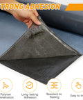 Top Shelf Self Adhesive Rubber Roofing Roll 39 Inches By 16 4 Feet Gray No Sweat Waterproof Membrane Tape showing strong adhesion detail.