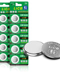 Top Shelf Cr1620 3V Lithium Coin Cell Battery 10 Pack with two exposed cells and sealed blister pack for car fobs and gadgets.