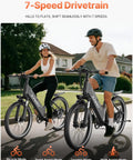 High Power 1500W Peak Ebike For Adults With 48V 12Ah Removable Battery Up To 25 MPH And 65 Mile Range riders on bike paths