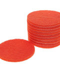 10 Pcs Orange Nylon Hook And Loop Electric Sanding Discs 2000 Grit for fast grinding, featuring textured surface for efficient buffing.