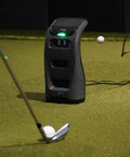 Indoor Personal Launch Monitor With Pay As You Go Software For Realistic Golf In Your Garage Or Basement on putting green