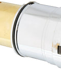 TB-1 Thermo Cartridge Small Chrome For Shower Faucets shown in durable chrome finish, temperature control valve