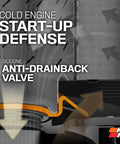 Cold engine start-up defense with silicone anti-drainback valve feature for Top Notch Premium Oil Filter With Wrench Off Nut.
