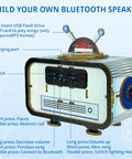 Bluetooth Speaker Kit For Beginners Build Your Own Dual Speaker With RGB Music Sync Lights A STEM Project device details