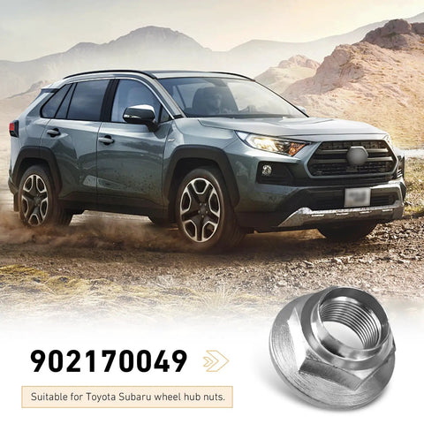 Heavy Duty 2 Pack CV Axle Nuts For Subaru Forester Outback Legacy Impreza with high strength alloy steel design.