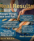 Mini Deluxe Panel Clamps 2-Pack shown in use with positive customer reviews highlighting effectiveness and ease of use