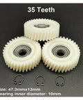 Oblique Planetary Gear Set 35 Tooth Helical Gears With 6900Z Bearings for E Bike Wheel Hubs Nylon Gear 47.3x13mm