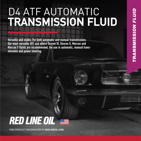 D4 Synthetic ATF Transmission Fluid 1 Quart For Automatic Transmissions And Manual Transaxles Dexron Compatible GL4 Gear Protection Slick Cold Weather Shifts