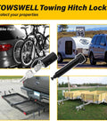 Heavy Duty Five Eighth Inch Hitch Lock Pin For Two Inch Receiver Tubes Fits Class III IV Trailer Hitches with bike and cargo racks