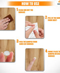 Step-by-step guide to applying Soft Close Cabinet Bumpers Kit 128 Pieces For Noise Dampening And Surface Protection Clear Self Adhesive Rubber Pads For Kitchen Cabinets Cupboards And Drawers Cushions Doors And Drawers To Prevent Slams And Scratches