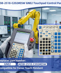 Membrane Keypad Replacement For Fanuc Teach Pendant GNE2 A05B 2518 C202 ESW With Precise Tactile Buttons, Smooth Rounded Edges For Safe Handling, Easy Peel And Stick Install, Durable Interface Upgrade For Reliable Control. GNE2 touch pendant keypad in white
