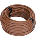 Coiled 1/4 Inch Drip Irrigation Supply Tubing, 50 Foot, Vinyl Brown, for Drip Emitters and Drippers, Irrigation Parts, and Systems