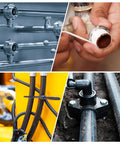 Various piping system installations using Two Pack One And One Eighth Inch Hose Barb Equal Pipe Fittings Made From 304 Stainless Steel Adapters.