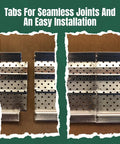 Heavy-Duty Aluminum Gutter Guard System For 5 Inch Gutters, 200 Feet Of Rust-Proof Leaf And Debris Protection shown with installation tabs.