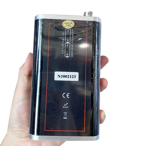 3 Axis Piezoelectric Accelerometer Vibration Meter With 3D Velocity Vibrometer Gauge, Data Logger, And 10 Hz To 10 kHz Range, ISO 2954 Compliant Pro Grade Diagnostic Gear For Rotating Machinery, Detects Misalignment And Out Of Balance, handheld black rear view